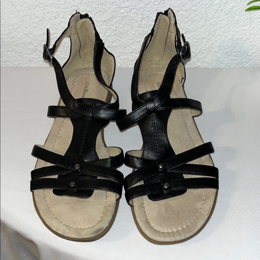 GH Bass and Cream Strappy Sandals